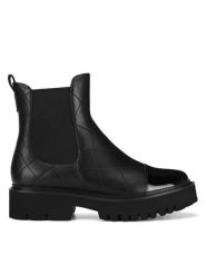 Badura Sztyblety JIAO-V1767-33 Czarny. Czarne botki Badura, bez wzorów, bez obcasa, na płaskiej podeszwie, bez zapięcia. Za 383.99 zł.