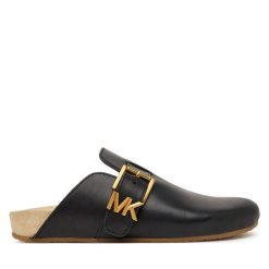 Klapki MICHAEL Michael Kors. Czarne klapki MICHAEL Michael Kors, bez wzorów, bez obcasa, bez zapięcia. Za 809.99 zł.