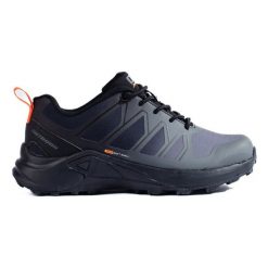 Szare buty trekkingowe damskie DK Softshell czarne. Czarne buty trekkingowe z softshellu, bez zapięcia. Za 246.94 zł.