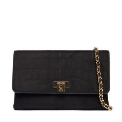 Torebka Elisabetta Franchi. Czarne kopertówki Elisabetta Franchi, bez wzorów, wizytowe, bez dodatków. Za 1,239.99 zł.