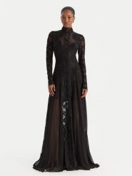 Babylon Sukienka wieczorowa S00829 Czarny Regular Fit. Czarne sukienki Babylon, s, bez wzorów, z syntetyku, wizytowe, bez kołnierzyka, bez ramiączek. Za 2,399.00 zł.