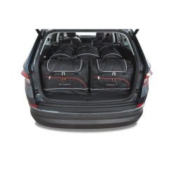 Torby Do Bagażnika Skoda Kodiaq 2016-2023 5Szt Kjust. Czarne torby podróżne KJUST, bez wzorów. Za 1,593.00 zł.