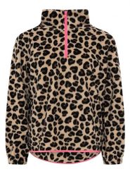 Zwillingsherz Bluza polarowa "Leo Classic" w kolorze beżowym rozmiar: M. Brązowe bluzy bez kaptura Zwillingsherz, m, bez wzorów, z polaru. Za 174.84 zł.