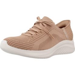 Buty sportowe Sneakersy damskie, Skechers Slip-Ins Ultra Flex 3.0 - Brilliant. Brązowe buty sportowe lifestyle Skechers, bez wzorów, z tkaniny, sportowe, bez zapięcia, skechers sport. Za 278.99 zł.