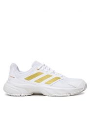 Adidas Buty do tenisa Courtjam Control 3 KI0796 Biały. Białe buty treningowe adidas, bez wzorów, z materiału, bez zapięcia, tenisowe. Za 399.99 zł.