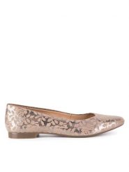 Lasocki Baleriny RST-KAJA-01F Złoty. Żółte baleriny Lasocki, bez wzorów, ze skóry, bez obcasa, bez zapięcia. Za 149.99 zł.