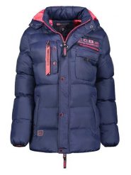 Geographical Norway Kurtka pikowana "Citernier" w kolorze niebiesko-różowym rozmiar: M. Niebieskie kurtki Geographical Norway, m, bez wzorów, bez kaptura. Za 312.58 zł.