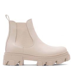 Botki DeeZee. Brązowe botki DeeZee, bez wzorów, bez obcasa, na płaskiej podeszwie, bez zapięcia. Za 119.99 zł.