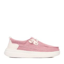 Półbuty Roxy. Czerwone półbuty wsuwane Roxy, bez wzorów, bez obcasa, na płaskiej podeszwie. Za 159.99 zł.