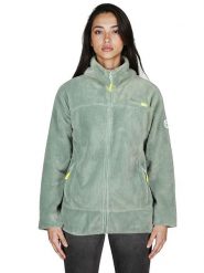 ANAPURNA Kurtka polarowa "Uternel" w kolorze zielonym rozmiar: XXL. Zielone kurtki ANAPURNA, xxl, bez wzorów, z polaru, bez kaptura. Za 73.99 zł.