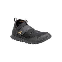 Buty do nordic walking NW 100. Czarne buty treningowe NEWFEEL, bez wzorów, z gumy, bez zapięcia, trekkingowe, climacool (adidas). Za 69.99 zł.