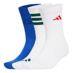 Skarpety Logo 3 Pairs. Białe skarpetki adidas, bez wzorów, z materiału. Za 64.95 zł.