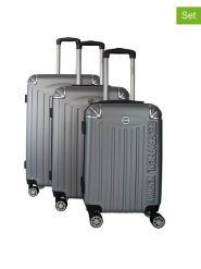 Geographical Norway 3-częściowy zestaw "Softless" w kolorze szarym rozmiar: onesize. Szare walizki Geographical Norway. Za 440.28 zł.