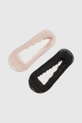 Skarperki stopki koronkowe 2-pack. Skarpetki MOODO, bez wzorów, z bawełny. Za 27.99 zł.