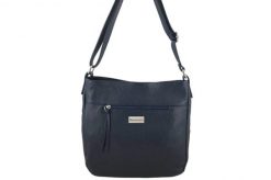 Listonoszka skórzana BARBERNI'S granatowa 984-4. Brązowe shopper bag Barberinis, bez wzorów, ze skóry, biznesowe, małe, bez dodatków. Za 269.99 zł.