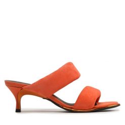 Klapki Furla. Brązowe klapki Furla, bez wzorów, bez obcasa, bez zapięcia. Za 1,299.00 zł.