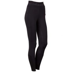 Damskie legginsy jeździeckie z pełną przyczepnością Harry's Horse Equitights Den. Czarne legginsy HARRYS HORSE, bez wzorów. Za 333.00 zł.
