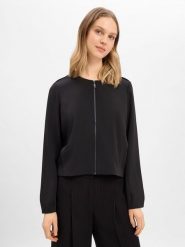 Comma Kurtka Kobiety Sztuczne włókno czarny, 42. Czarne kurtki comma, bez wzorów, z włókna, eleganckie, bez kaptura. Za 449.95 zł.