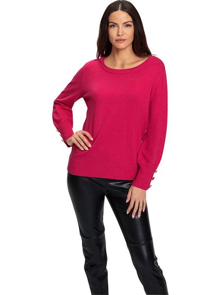 Heine Sweter w kolorze różowym rozmiar: 40. Różowe swetry Heine, bez wzorów, bez ramiączek. Za 48.16 zł.