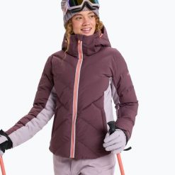 Kurtka snowboardowa damska ROXY Snowdrift. Czerwone kurtki narciarskie Roxy, na zimę, l, bez wzorów, z materiału, bez kaptura, snowboardowy. Za 1,013.10 zł.