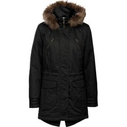 Kurtka parka bonprix czarny. Czarne płaszcze marki bonprix. Za 189.99 zł.