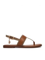 U.S. Polo Assn. Sandały EO-CASSIE001W/6TY1 Brązowy. Brązowe sandały U.S. Polo Assn., bez wzorów, z materiału, bez obcasa, na płaskiej podeszwie, bez zapięcia. Za 219.99 zł.