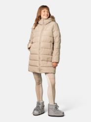 KARI TRAA Płaszcz zimowy "Linn" w kolorze szarobrązowym rozmiar: L. Brązowe płaszcze Kari Traa, na zimę, l, bez wzorów, z puchu, bez kaptura. Za 521.99 zł.