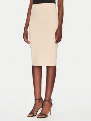 ViCOLO Spódnica midi TD0093 Beżowy Regular Fit. Brązowe spódnice ViCOLO, l, bez wzorów, z wiskozy, midi. Za 139.99 zł.