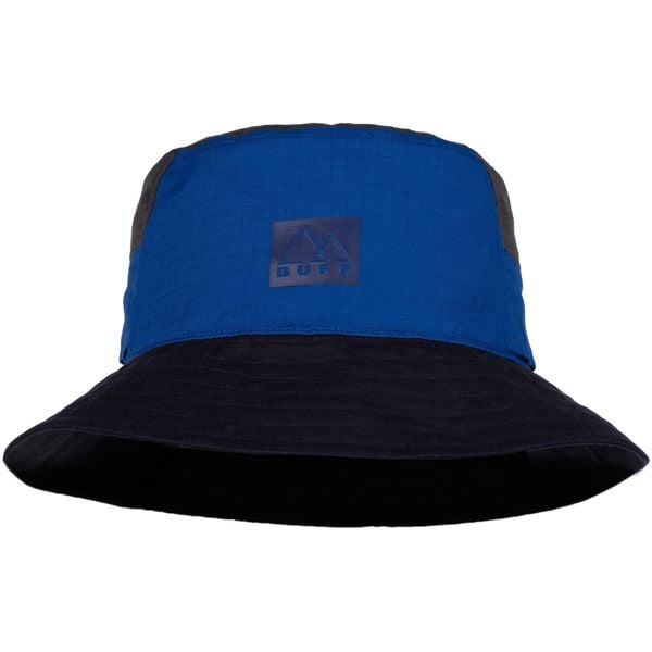 Kapelusz BUFF SUN BUCKET HAT HAK. Niebieskie kapelusze Buff, bez wzorów, sportowe. Za 189.90 zł.