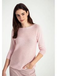 More & More Sweter w kolorze jasnoróżowym rozmiar: 40. Różowe swetry More & More, bez wzorów, ze splotem, bez ramiączek. Za 109.78 zł.