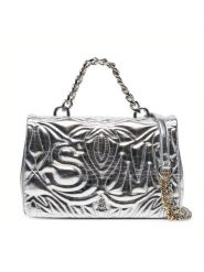 Steve Madden Torebka Bnotable SM13001564 Srebrny. Szare kopertówki Steve Madden, bez wzorów, ze skóry, wizytowe, bez dodatków. Za 379.99 zł.