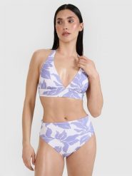 4F Góra od bikini damska - fioletowa L. Fioletowe bikini 4f, bez wzorów, z elastanu, eleganckie. W wyprzedaży za 49.99 zł.