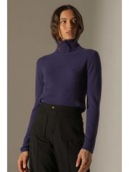 Perfect Cashmere Kaszmirowy golf "Ashley" w kolorze fioletowym rozmiar: M. Różowe swetry Perfect Cashmere, m, bez wzorów, z kaszmiru, bez ramiączek. Za 347.81 zł.