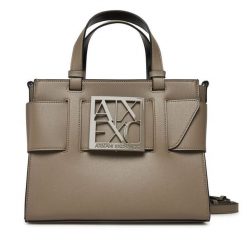 Torebka Armani Exchange. Brązowe torebki klasyczne Armani Exchange, bez wzorów, klasyczne, bez dodatków. Za 659.99 zł.