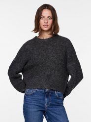 Pieces Sweter w kolorze khaki rozmiar: S. Brązowe swetry Pieces, s, bez wzorów, z wełny, bez ramiączek. Za 61.60 zł.