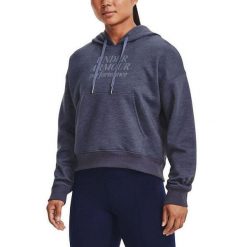 Bluza damska sportowa dresowa Under Armour 1374107. Szare bluzy bez kaptura Under Armour, bez wzorów, z dresówki, bez kaptura. Za 369.99 zł.