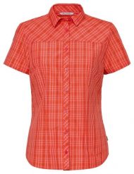 Koszula-bluzka damska Tacun Shirt II. Czerwone koszule Vaude, bez wzorów, z materiału, bez kołnierzyka, bez ramiączek. Za 239.00 zł.