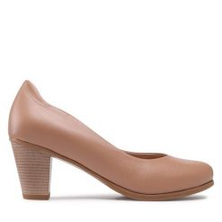 Półbuty Lasocki. Brązowe półbuty wsuwane Lasocki, bez wzorów, bez obcasa, na obcasie. Za 209.99 zł.