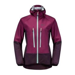 Kurtka Damska Alpspitze. Fioletowe kurtki Jack Wolfskin, m, bez wzorów, z elastanu, z kapturem. Za 721.99 zł.