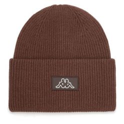 Czapka Kappa. Brązowe czapki zimowe Kappa, bez wzorów. Za 59.99 zł.