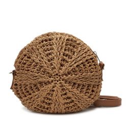 Torebka Pieces. Brązowe listonoszki Pieces, bez wzorów, bez dodatków. Za 99.99 zł.