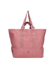Tommy Jeans Torebka Tjw Tote Edition Canvas AW0AW17542 Różowy. Czerwone torebki klasyczne Tommy Jeans, bez wzorów, z jeansu, bez dodatków. Za 429.99 zł.
