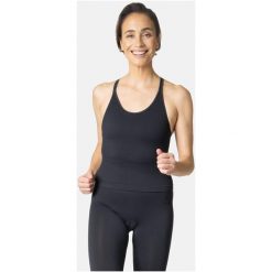 Podkoszulek damski Odlo Tank crop ACTIVE 365 2 IN 1. Czarne topy sportowe ODLO, bez wzorów. Za 329.99 zł.