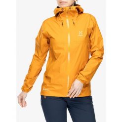 Kurtka z membraną damska Haglofs L.I.M GTX Jacket. Żółte kurtki Haglöfs, l, bez wzorów, bez kaptura. Za 885.99 zł.