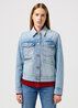 WRANGLER DAMSKA KURTKA JENSOWA HERITAGE JACKET MID STONE 112350343. Kurtki Wrangler, m, bez wzorów, bez kaptura. Za 269.99 zł.