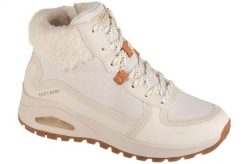 Buty zimowe damskie, Uno Rugged - Fall Air. Brązowe trekkingi Skechers, bez wzorów, z materiału, przed kolano, bez zapięcia, trekkingowe. Za 399.99 zł.