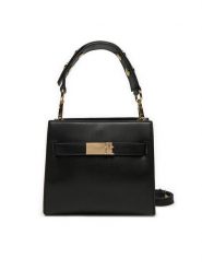 Tommy Hilfiger Torebka AW0AW16896 Czarny. Czarne torebki klasyczne Tommy Hilfiger, bez wzorów, ze skóry, bez dodatków. Za 339.99 zł.