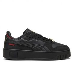 Buty do chodzenia damskie Puma Carina Street Class Act. Czarne buty treningowe Puma, bez wzorów, z gumy, bez zapięcia, do piłki nożnej. Za 209.40 zł.