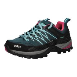 Damskie Niskie buty trekkingowe CMP Rigel waterprof. Niebieskie buty trekkingowe CMP, z materiału, bez zapięcia. Za 361.50 zł.