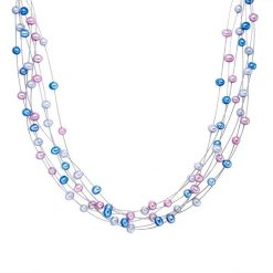 Valero Pearls Naszyjnik z pereł srebro wysokiej próby Perła hodowlana słodkowodna srebrny Naszyjniki 1 ct Damski. Szare naszyjniki Valero Pearls, z materiału, z perłą, srebrne. Za 419.99 zł.
